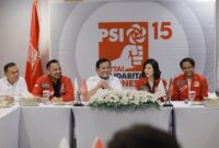 Ketua Umum Partai Gerindra Prabowo Subianto bersilahturahmi ke kantor DPP Partai Solidaritas Indonesia (PSI). (Instagram.com/@prabowo)

