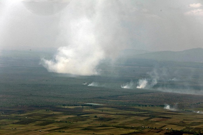 Kebakaran hutan dan lahan (karhutla) masih meraja lela di wilayah Kalimantan Selatan. (Dok. BNPB) 
